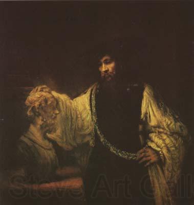 REMBRANDT Harmenszoon van Rijn Aristotle Contemplating the Bust of Homer (mk08)
